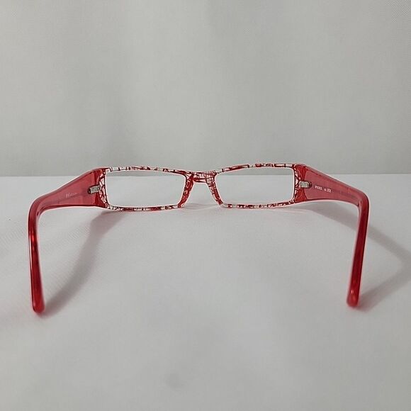 Etnia Barcelona Mykonos Eyeglasses Frames Clear Red Y2K Vintage Square 52-18-135 - Picture 4 of 11